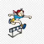 跨栏运动图片 PNG素材下载