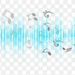 创意渐变音乐符号 免费PNG素材