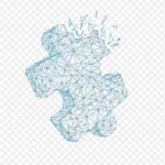 矢量科技蓝色线条符号素材 PNG素材下载