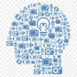 人头像创意底纹设计 透明背景PNG