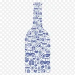 啤酒杯创意底纹设计 免费PNG素材