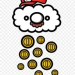 创意设计金币小人 高清PNG