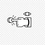 创意设计黑白按钮 高清PNG