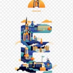 创意设计扁平字母 高清PNG