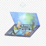 创意水彩设计笔记 PNG素材下载