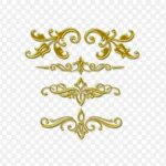 创意雕花装饰设计 高清PNG