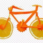 创意橙子 透明背景PNG