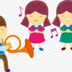 儿童音乐节背景矢量素材 高清PNG