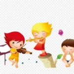 儿童奏乐 高清PNG